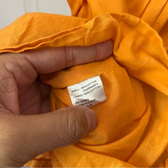 COLOR ME COURTNEY orange tiered colorblock sleeveless summer sun midi dress - Picture 7 of 7